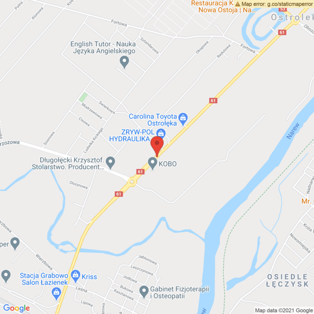 Lokalizacja Toyota Ostrołęka